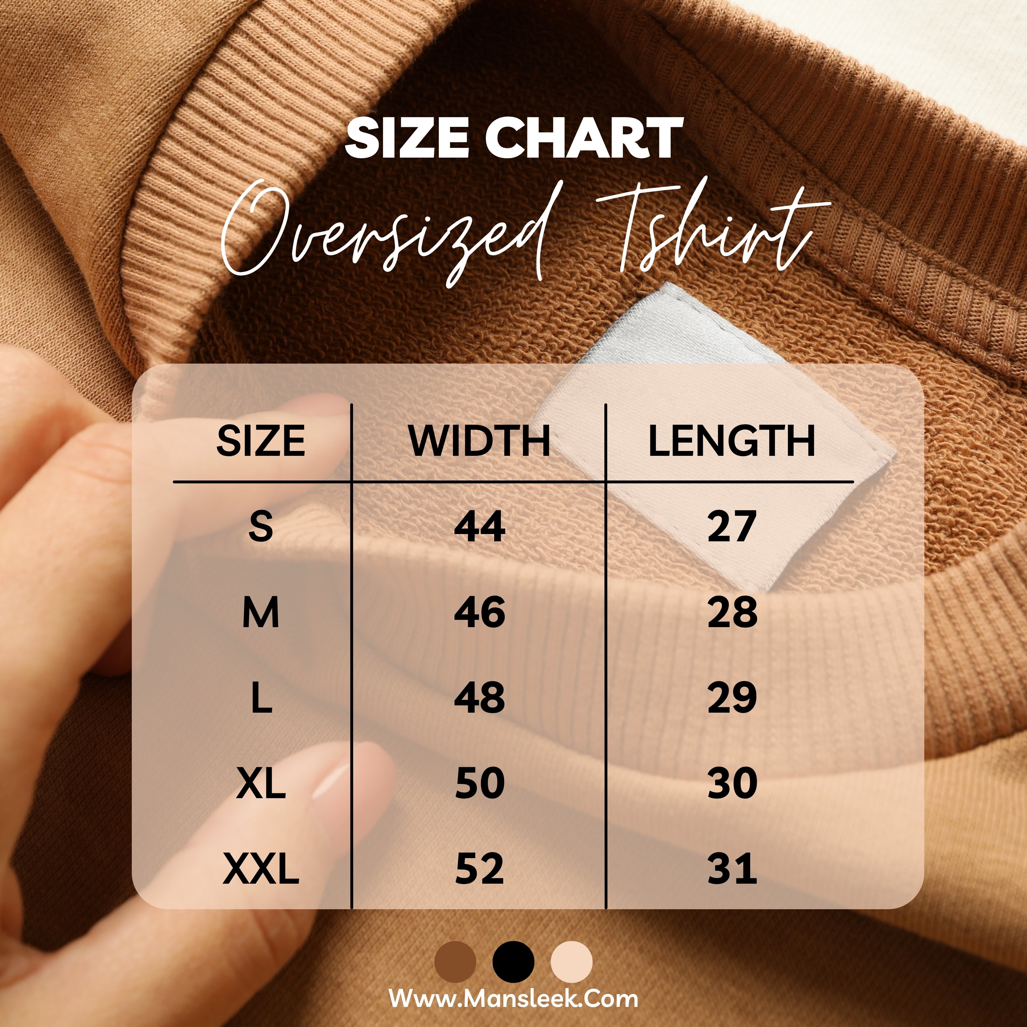 Men's 240 GSM Oversized Beige T-Shirt