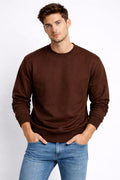 Mansleek 350 GSM Premium Brown Sweatshirt