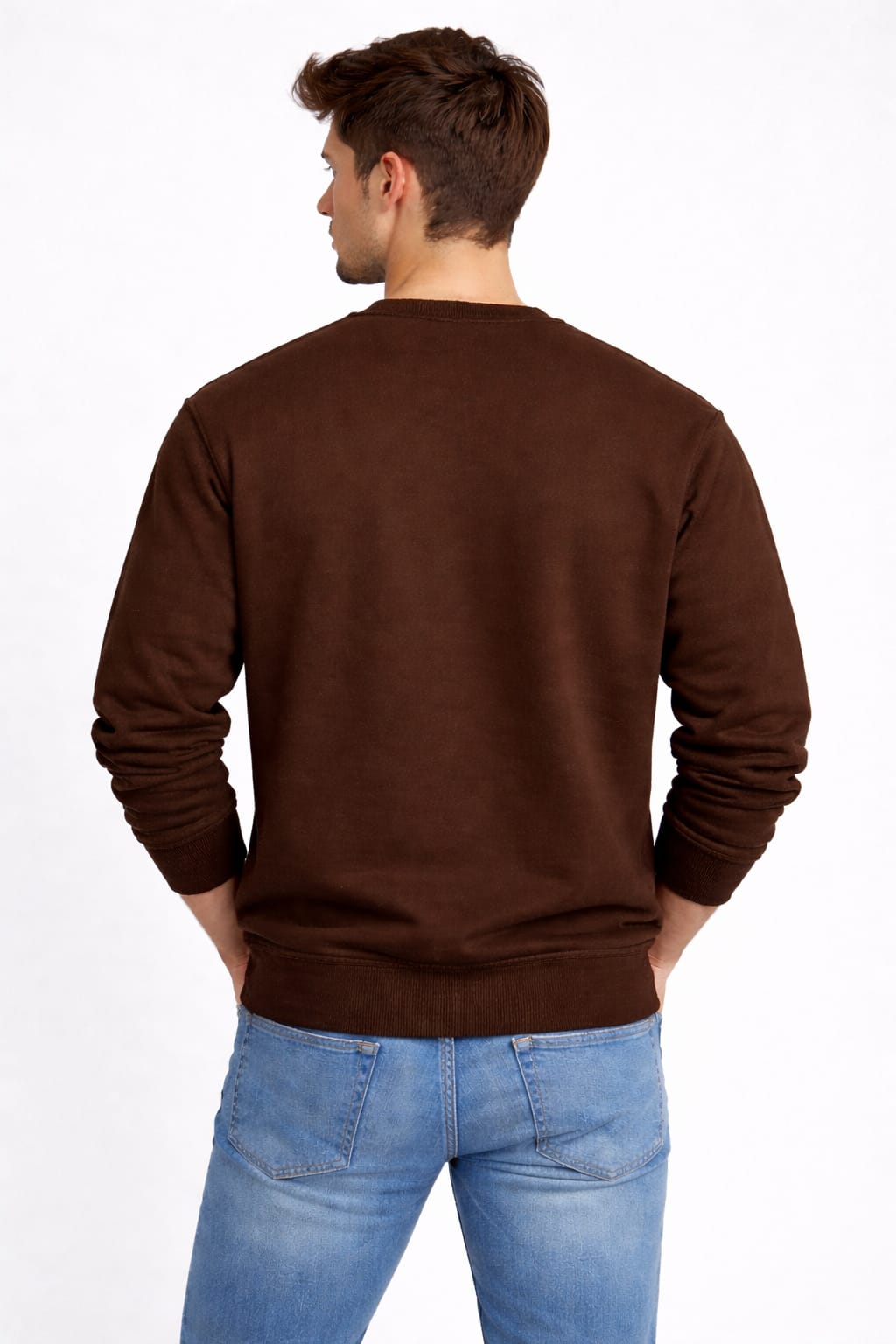 Mansleek 350 GSM Premium Brown Sweatshirt