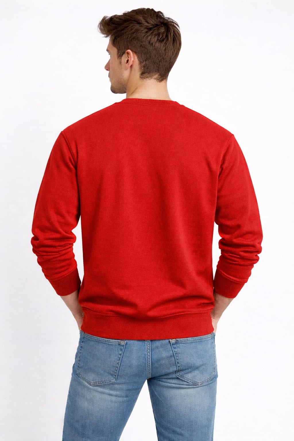 Mansleek 350 GSM Premium Red Sweatshirt