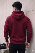 Mansleek 380 GSM Premium Maroon Oversized Hoodie