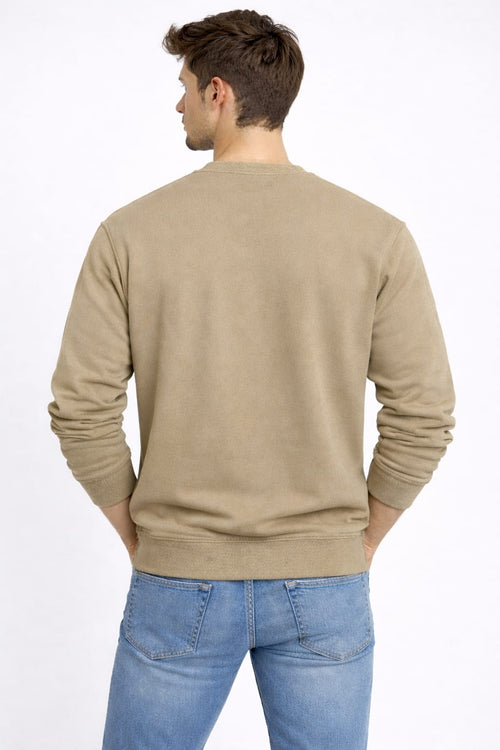 Mansleek 350 GSM Premium Beige Sweatshirt